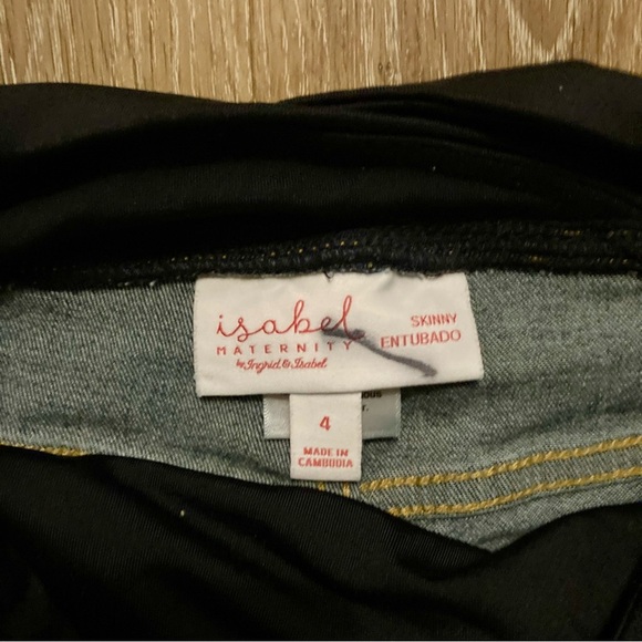 Isabel Women’s Maternity Blue Jeans with Elastic Waistband | Size 4 | Mommy - Picture 8 of 8